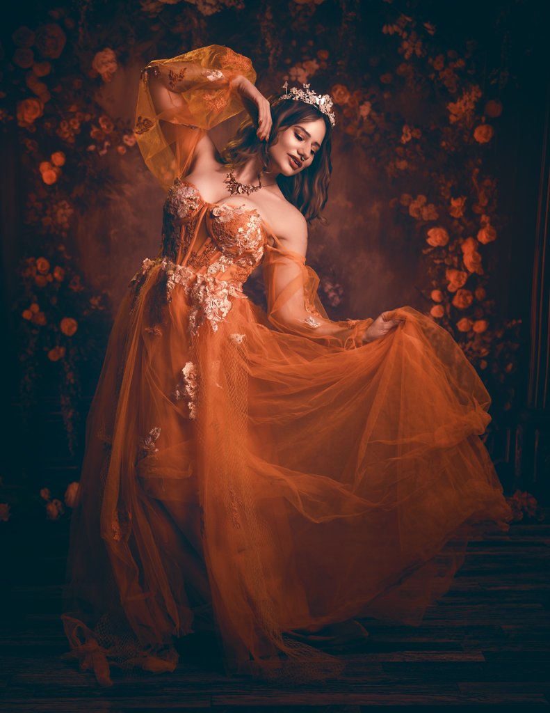 Painterly fine art fantasy portrait